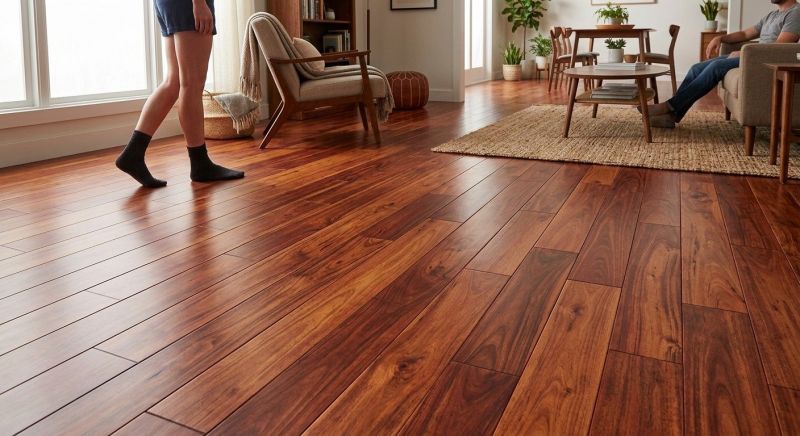 Cherry Floor Installation in Greendale, WI