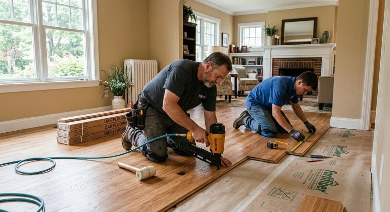 Hardwood Floor Installation in Cedarburg, WI