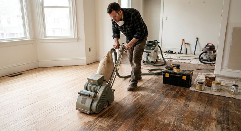 Hardwood Floor Renovation in Waukesha, WI