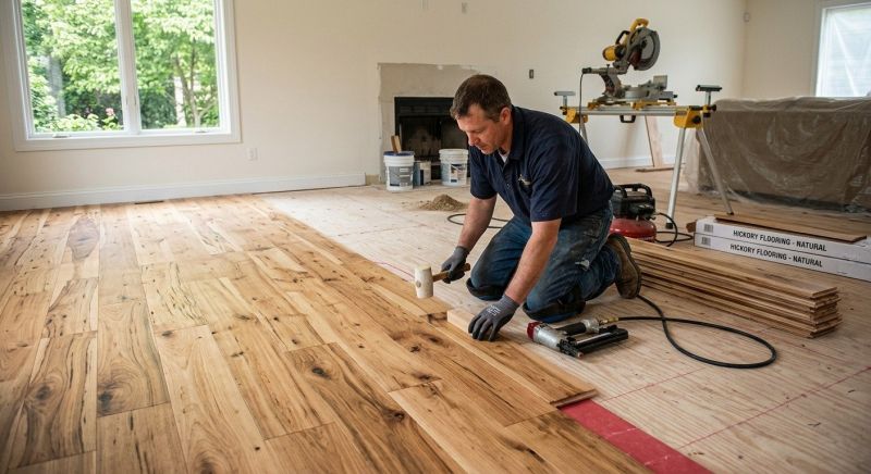 Hickory Floor Installation in Waukesha, WI
