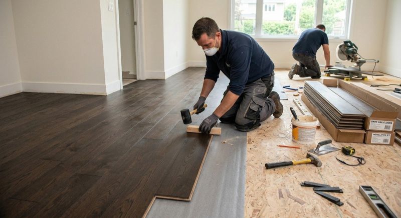 Hickory Floor Installation in Waukesha, WI