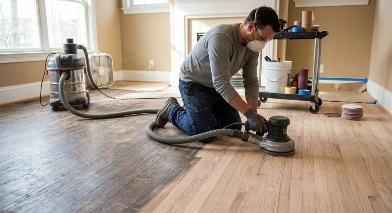 Wood Floor Refinishing project example