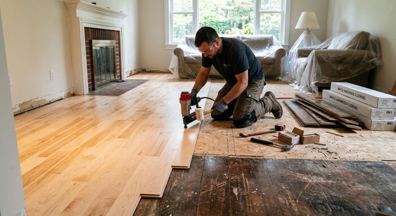 Maple Flooring Installation in Elm Grove, WI