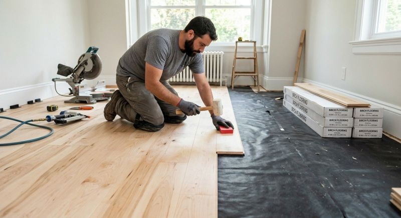 Maple Flooring Installation in Hartford, WI