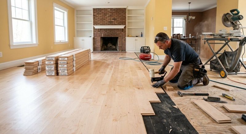 Maple Flooring Installation in New Berlin, WI
