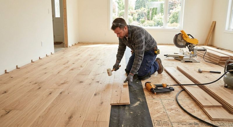 Oak Floor Installation in Burlington, WI