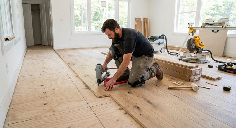 Oak Floor Installation in Hartford, WI
