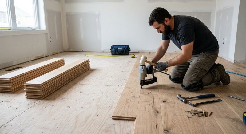 Oak Floor Installation in Milwaukee, WI