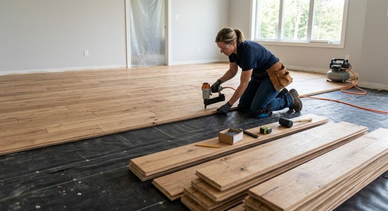 Plank Floor Installation in Waukesha, WI