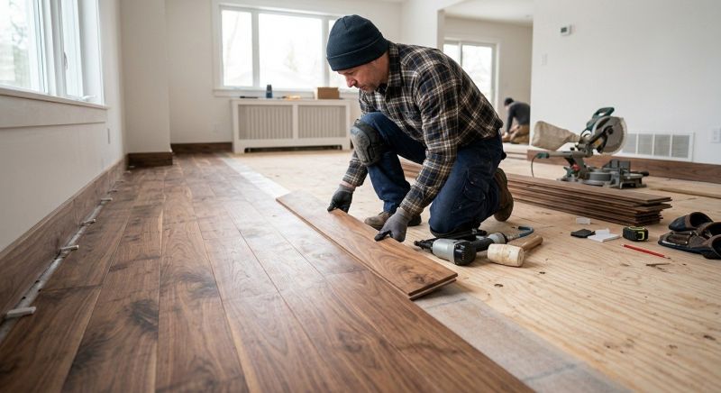 Walnut Flooring Installation in Waukesha, WI