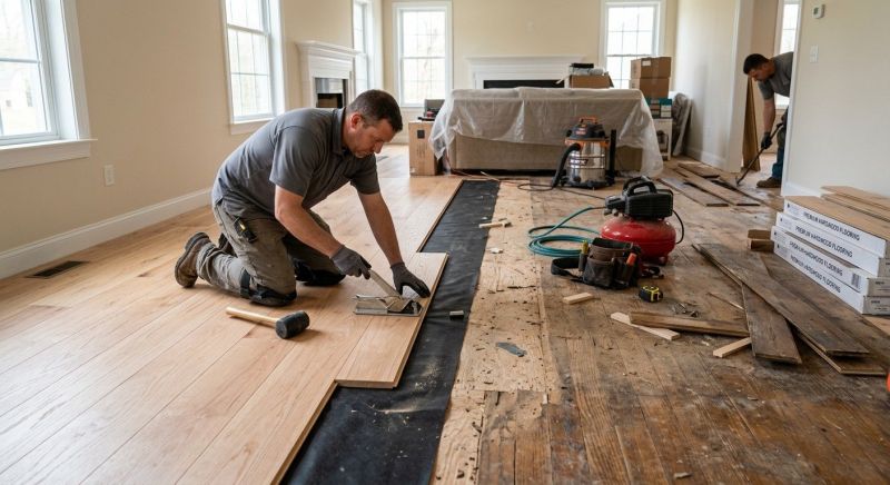 Wood Floor Replacement in Burlington, WI