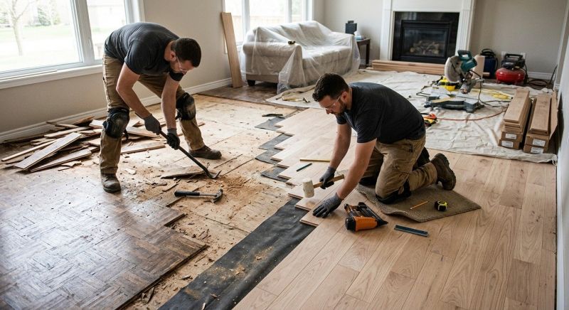 Wood Floor Replacement in Cedarburg, WI