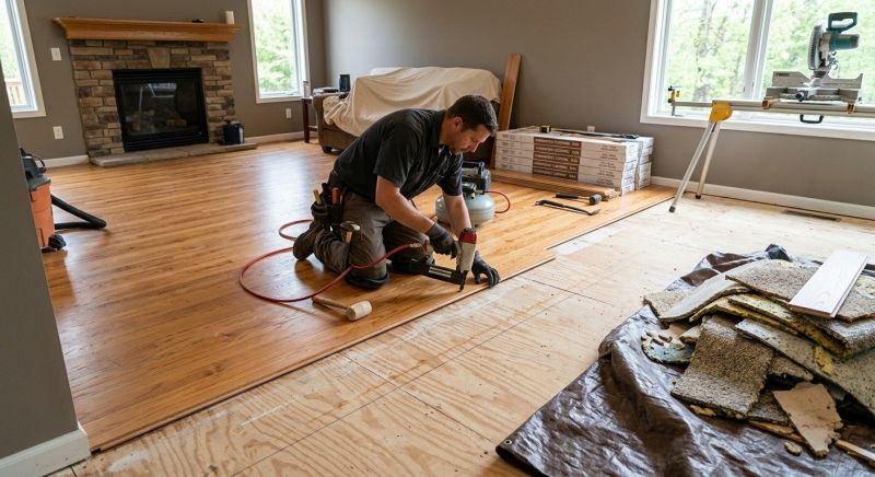 Wood Floor Replacement in Franklin, WI