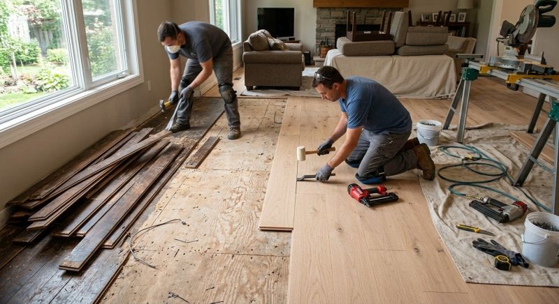 Wood Floor Replacement in Oconomowoc, WI